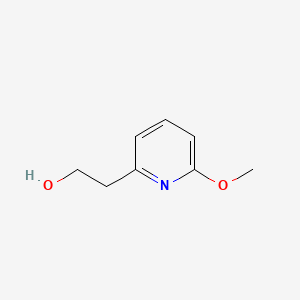 Struktura - 2-(6-Methoxypyridin-2-yl)ethan-1-ol, 2-(6-Methoxypyridin-2-yl)ethanol