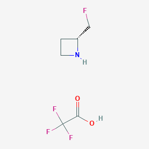 Struktura - (2R)-2-(Fluoromethyl)azetidine trifluoroacetic acid, 95%
