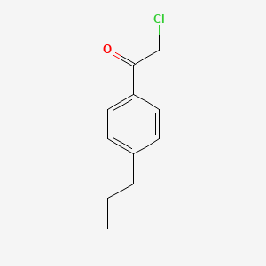 Struktura - 2-Chloro-1-(4-propyl-phenyl)-ethanone, 95%