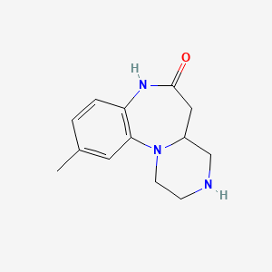 Struktura - 10-Methyl-1,2,3,4,4a,5-hexahydrobenzo[b]pyrazino[1,2-d][1,4]diazepin-6(7h)-one, 95%