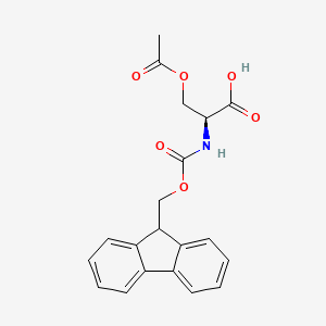 Struktura - Fmoc-Ser(Ac)-OH, 97%