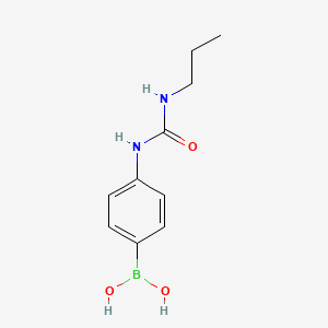 Struktura - (4-(3-Propylureido)phenyl)boronic acid, 95%