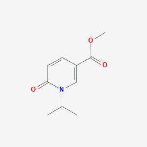 结构 - Methyl 1,6-dihydro-1-(1-methylethyl)-6-oxo-3-pyridinecarboxylate, 98%