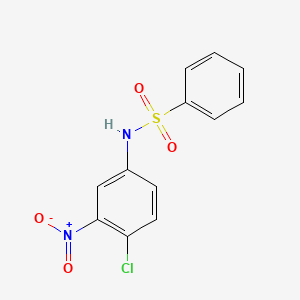 结构 - N-(4-Chloro-3-nitrophenyl)benzenesulfonamide, 98%