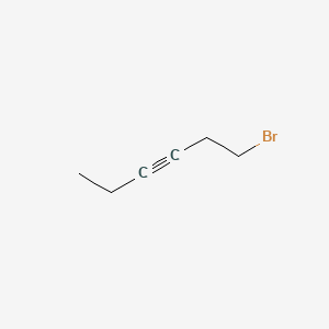 结构 - 1-Bromo-3-hexyne, 95%