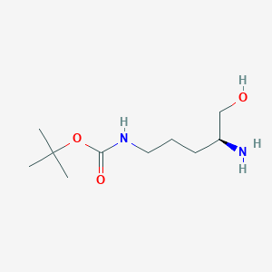 结构 - (S)-tert-Butyl (4-amino-5-hydroxypentyl)carbamate, 95%