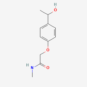 结构 - 2-[4-(1-Hydroxyethyl)phenoxy]-N-methylacetamide, 95%