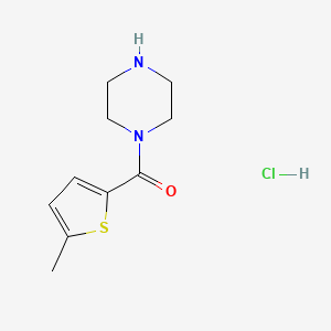 结构 - 1-(5-Methylthiophene-2-carbonyl)piperazine hydrochloride, 95%