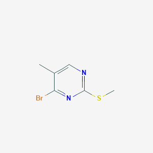 结构 - 4-Bromo-5-methyl-2-(methylthio)pyrimidine, 97%