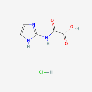 结构 - 2-((1H-Imidazol-2-yl)amino)-2-oxoacetic acid hydrochloride, 95%