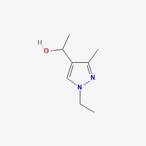 结构 - 1-(1-Ethyl-3-methyl-1h-pyrazol-4-yl)ethan-1-ol
