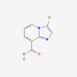结构 - 3-Bromoimidazo[1,2-a]pyridine-8-carboxylic acid