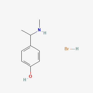 结构 - 4-[1-(methylamino)ethyl]phenol hydrobromide