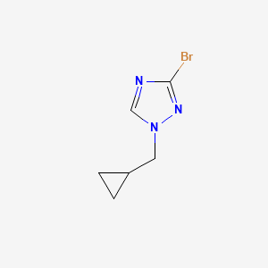 结构 - 3-Bromo-1-(cyclopropylmethyl)-1H-1,2,4-triazole