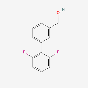 结构 - [3-(2,6-difluorophenyl)phenyl]methanol, 3-(2,6-Difluorophenyl)benzyl alcohol