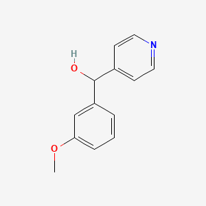 结构 - (3-Methoxyphenyl)(pyridin-4-yl)methanol, α-(3-methoxyphenyl)-4-pyridinemethanol