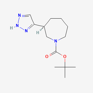 结构 - tert-Butyl (S)-3-(1H-1,2,3-triazol-5-yl)azepane-1-carboxylate