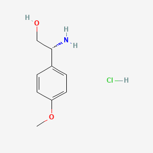 结构 - (R)-2-Amino-2-(4-methoxyphenyl)ethanol hydrochloride