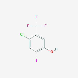 结构 - 4-Chloro-2-iodo-5-(trifluoromethyl)phenol
