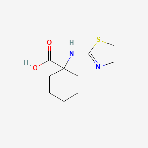 结构 - 1-[(1,3-thiazol-2-yl)amino]cyclohexane-1-carboxylic acid