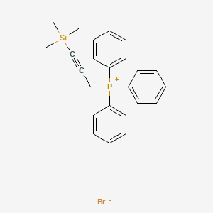 结构 - Triphenyl(3-(trimethylsilyl)prop-2-yn-1-yl)phosphonium bromide, triphenyl[3-(trimethylsilyl)prop-2-yn-1-yl]phosphonium bromide