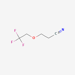 结构 - 3-(2,2,2-Trifluoroethoxy)propanenitrile, 98%