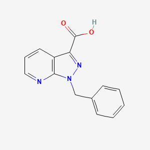 结构 - 1-Benzyl-1h-pyrazolo[3,4-b]pyridine-3-carboxylic acid, 95%