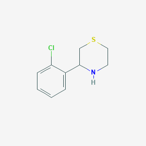 结构 - 3-(2-Chlorophenyl)thiomorpholine, 95%