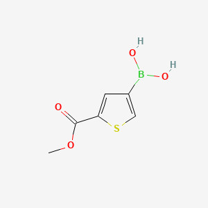 结构 - 5-(Methoxycarbonyl)thiophene-3-boronic acid, 98%