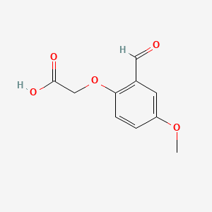 Struktur - 2-(2-Formyl-4-methoxyphenoxy)acetic acid, 97%