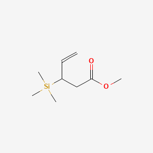 Struktur - 3-(Trimethylsilyl)-4-pentenoic acid methyl ester, 97%
