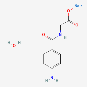 Struktur - Glycine, N-(4-aminobenzoyl)-, monosodium salt, hydrate, BR，98%(HPLC)