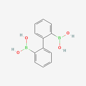 Struktur - [1,1'-Biphenyl]-2,2'-diyldiboronic acid, 95%