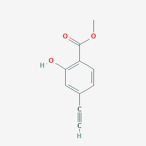 Struktur - Methyl 4-ethynyl-2-hydroxybenzoate, 95%