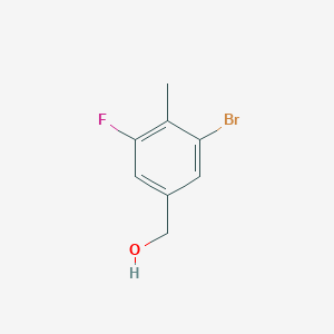 Struktur - (3-bromo-5-fluoro-4-methylphenyl)methanol, 97%