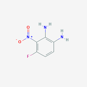 Struktur - 4-Fluoro-3-nitrobenzene-1,2-diamine, 95+%