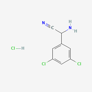 Struktur - 2-Amino-2-(3,5-dichlorophenyl)acetonitrile hydrochloride, 95%