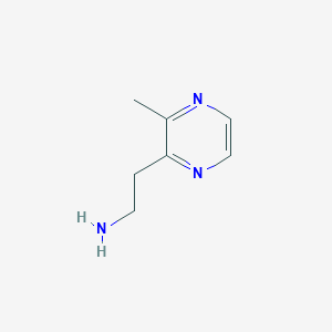 Struktur - 2-(3-Methylpyrazin-2-yl)ethan-1-amine, 95%