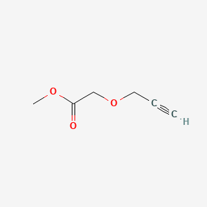 Struktur - Methyl 2-(prop-2-yn-1-yloxy)acetate, 95%