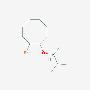 Struktur - 1-Bromo-2-[(3-methylbutan-2-yl)oxy]cyclooctane, 95%