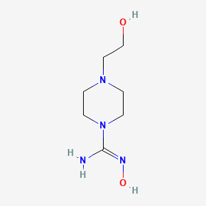 Struktur - N'-hydroxy-4-(2-hydroxyethyl)piperazine-1-carboximidamide, 95%