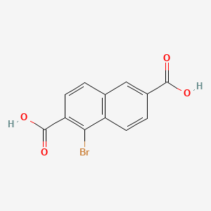 Struktur - 1-Bromonaphthalene-2,6-dicarboxylic acid, 95%