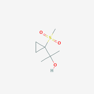 Struktur - 2-(1-(Methylsulfonyl)cyclopropyl)propan-2-ol