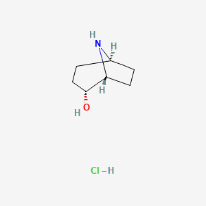 Struktur - (1R,2R,5S)-8-Azabicyclo[3.2.1]octan-2-ol hydrochloride