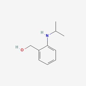 Struktur - (2-(Isopropylamino)phenyl)methanol, [2-(Propan-2-ylamino)phenyl]methanol