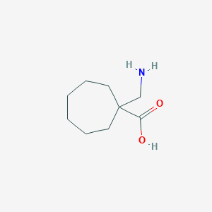 Struktur - 1-(Aminomethyl)cycloheptane-1-carboxylic acid