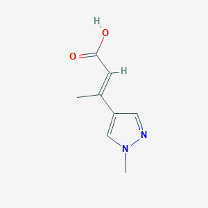 Struktur - 3-(1-Methyl-1h-pyrazol-4-yl)but-2-enoic acid
