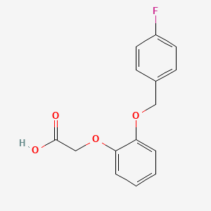 Struktur - 2-{2-[(4-fluorophenyl)methoxy]phenoxy}acetic acid