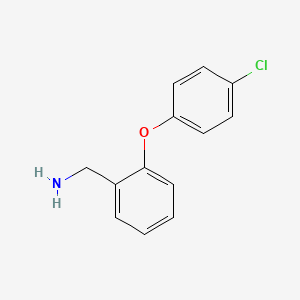 Struktur - (2-(4-Chlorophenoxy)phenyl)methanamine, Benzenemethanamine, 2-(4-chlorophenoxy)-