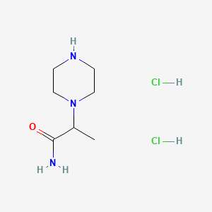 Struktur - 2-(Piperazin-1-yl)propanamide dihydrochloride